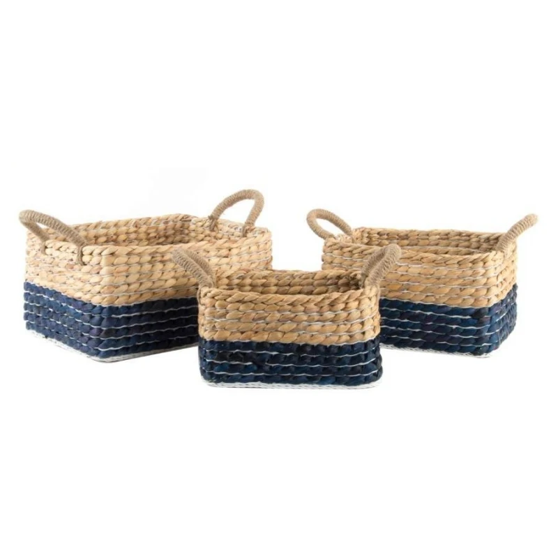 Boxes and baskets Set 3 basket natural fiber. 141754