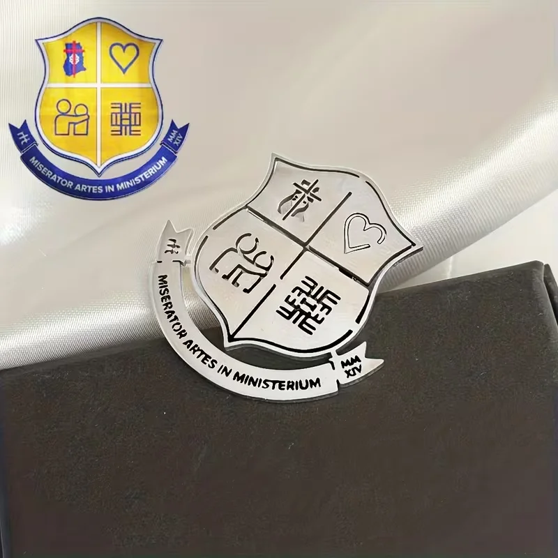 Custom Logo Brooch Simple Creativity Stainless Steel Company Pattern Brooches For Women Men Emblem Jewelry Accessories Gifts