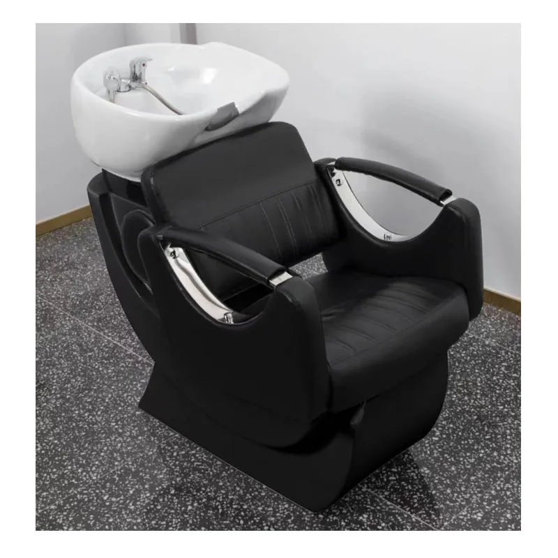 

Luxury Shampoo Chair Bed Unit Hair Salon Washing Chair Bed Sink Set Hair Salon Furniture Modern