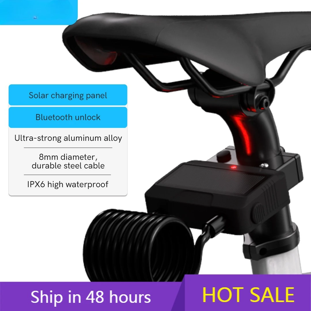 

POWER LEAP Trend App Control 120cm Length Solar Panel Smart Electric City Cycle Bluetooths Mountain Ebike Cable Wire Lock for Bi