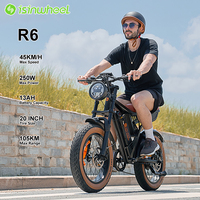 Isinwheel R6 Adult Electric Bike 250W Electrical Road Bicycle 43V 13Ah Fatbike MTB E-bike 20\