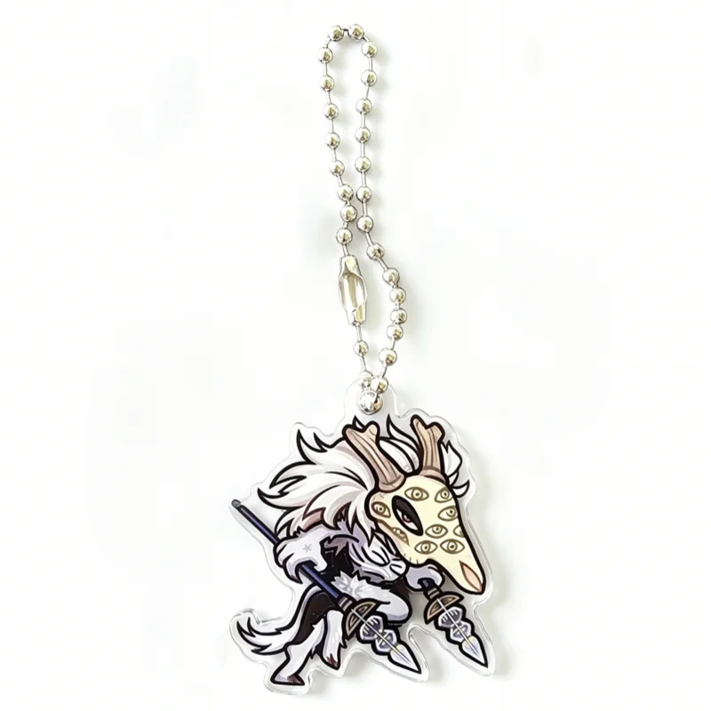 Fear and Hunger Acrylic Keychain Set Silly Chibi Enemies Charms Prehevil RPG Horror Game Merch Bag Pendant Ornament Gift forFans view 5