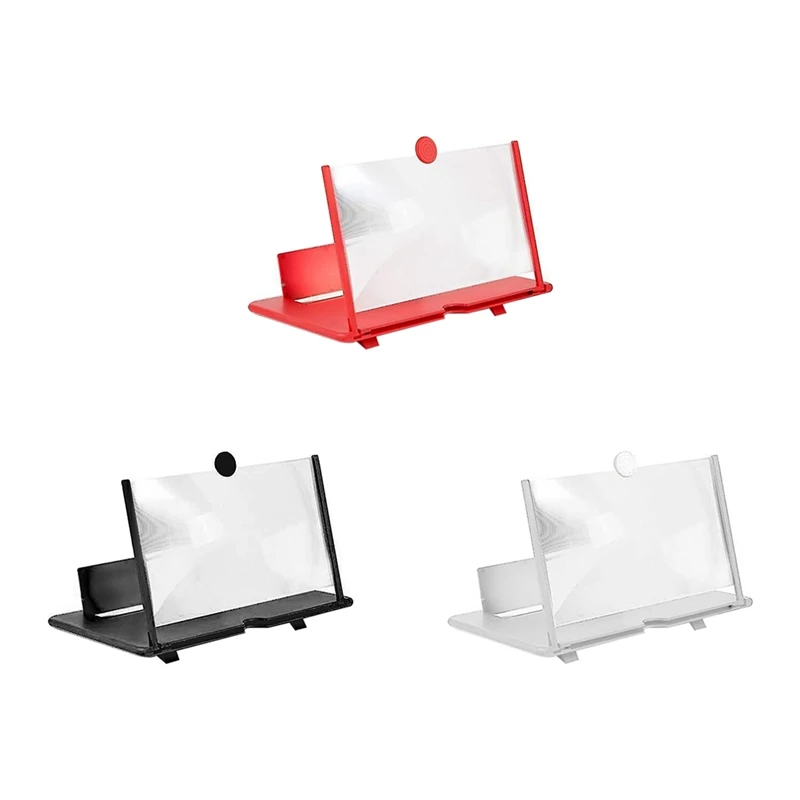 

AU61-10 Inch 3D Screen Amplifier,Portable Eye Protection HD Video Stand Bracket For Travel