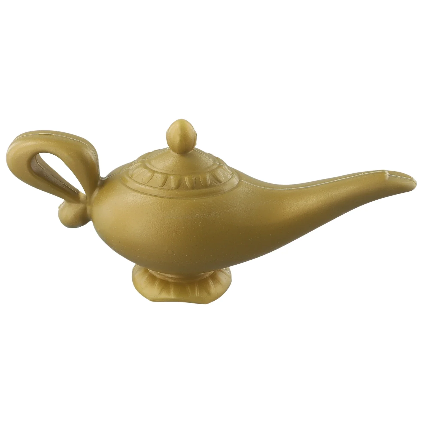 Light Lamp 3D Sense Aladdin Genie Lamp Carved Round Base Costume Stage Props Decorative Exquisite Party Supplies