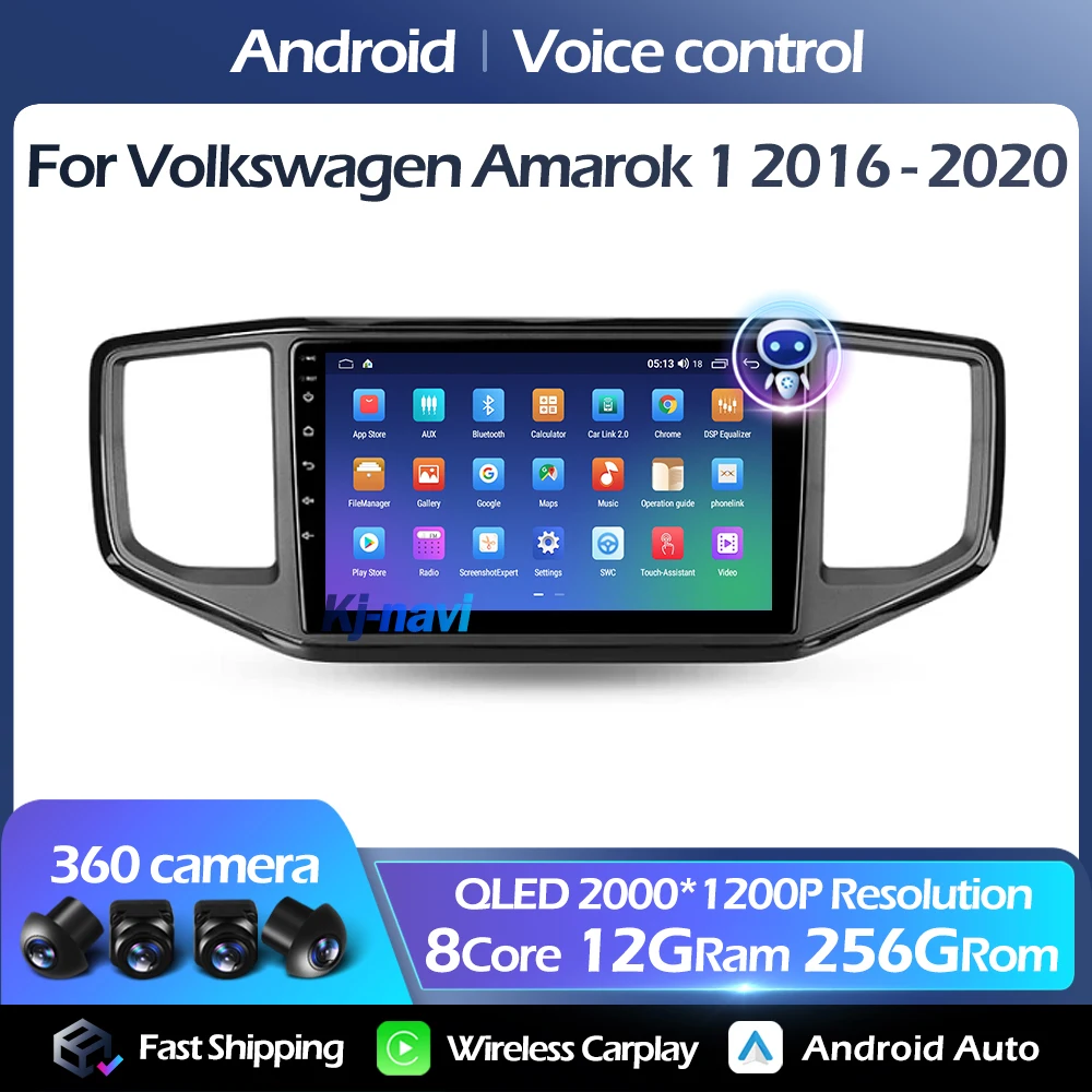 

Android 14 For Volkswagen Amarok 1 2016 - 2020 Multimedia Player FM Carplay Auto 4G GPS 5GWIFI Voice control DSP RDS