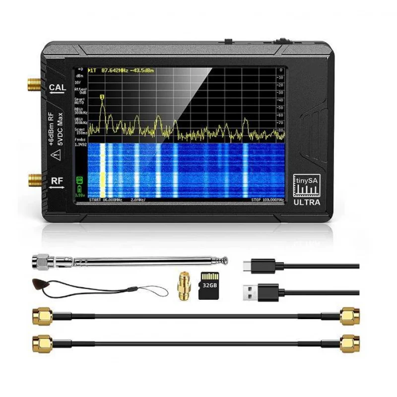 Analizzatore di spettro portatile 100k-5.3GHz generatore di segnale ad alta frequenza tinySA ULTRA