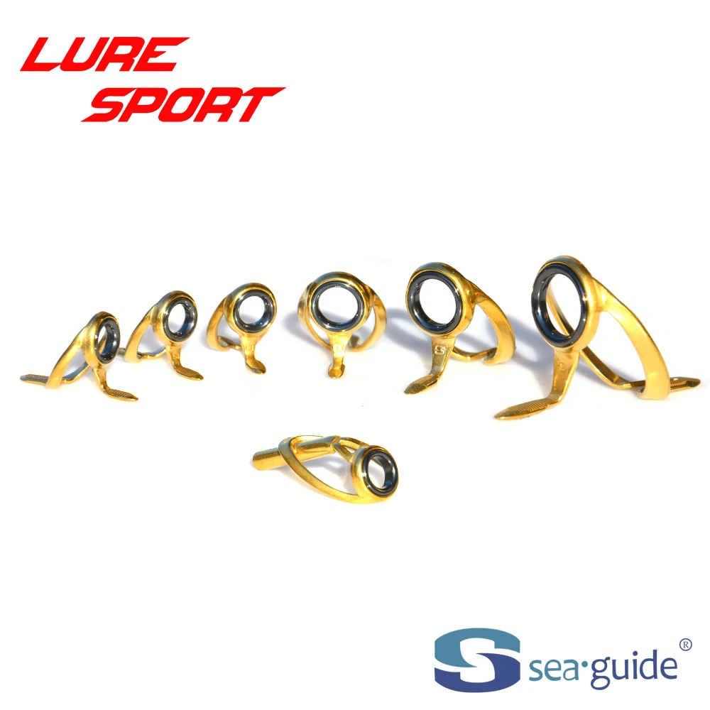 

Комплект из 7 направляющих колец SEAGUIDE HGXREST8 Top HGXRESG16 для тяжелых удилищ, компоненты для сборки и ремонта, DIY