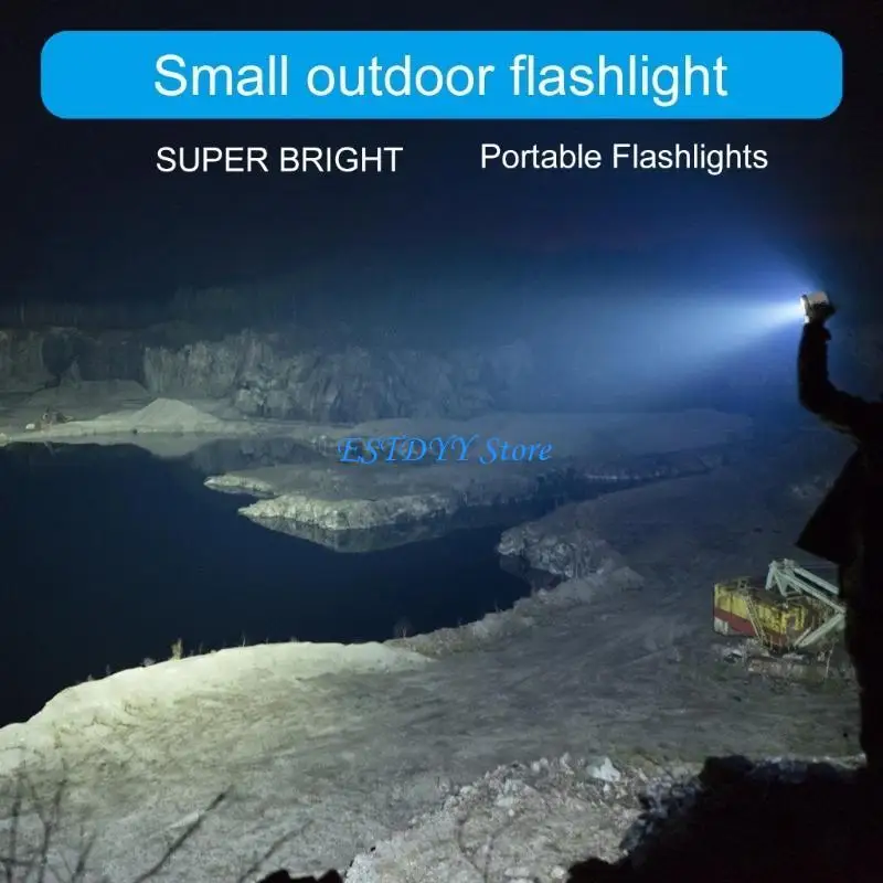 

G6DE Small LED Torch Flashlight Handheld Flashlight Bright Pocket Torch Water Proof Outdoor Flashlight Cycling Camping Lights