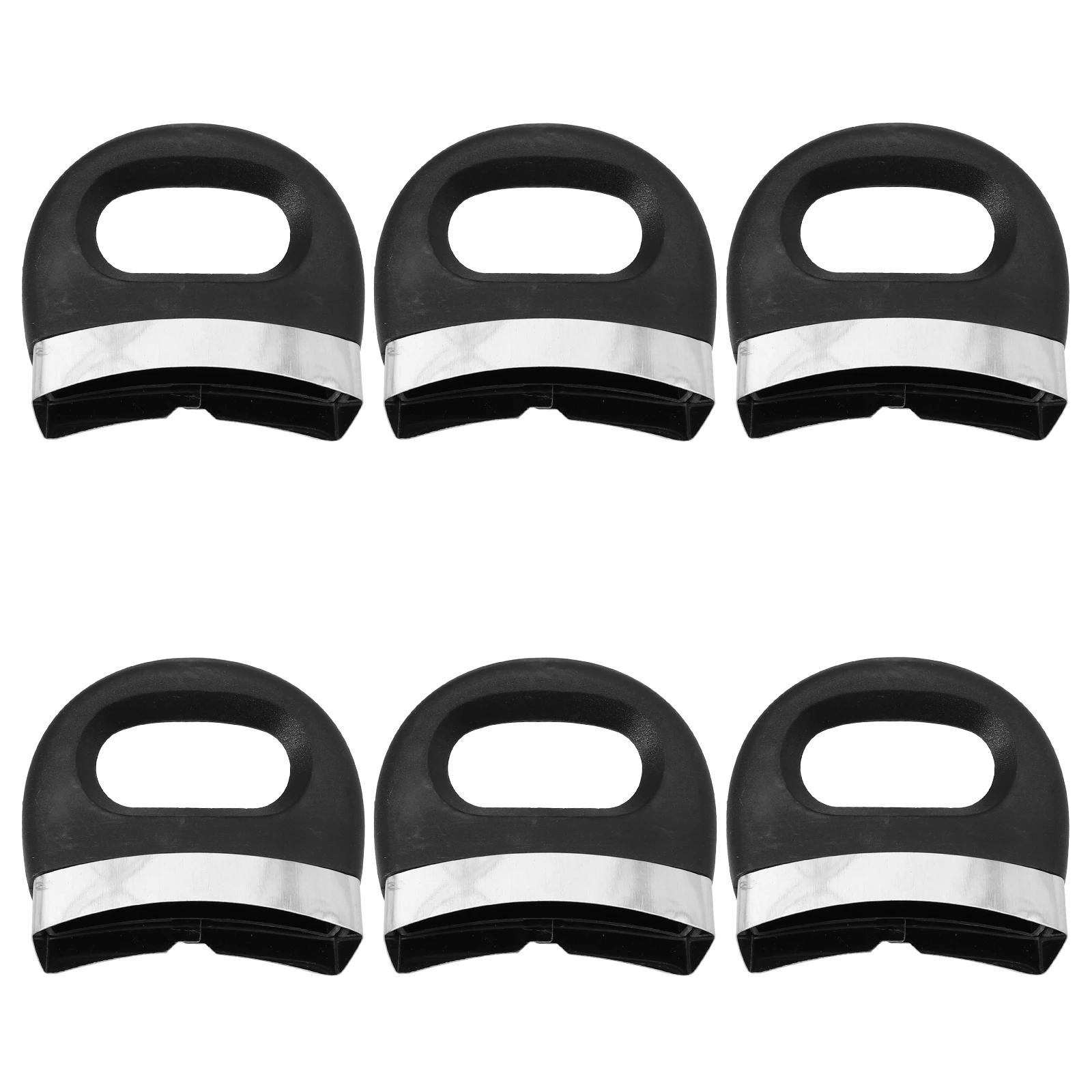 

6pcs Pot Handles Stainless Steel Double Hole Design Induction Cooker Practical Kitchen Accessories Cookware Parts Pot