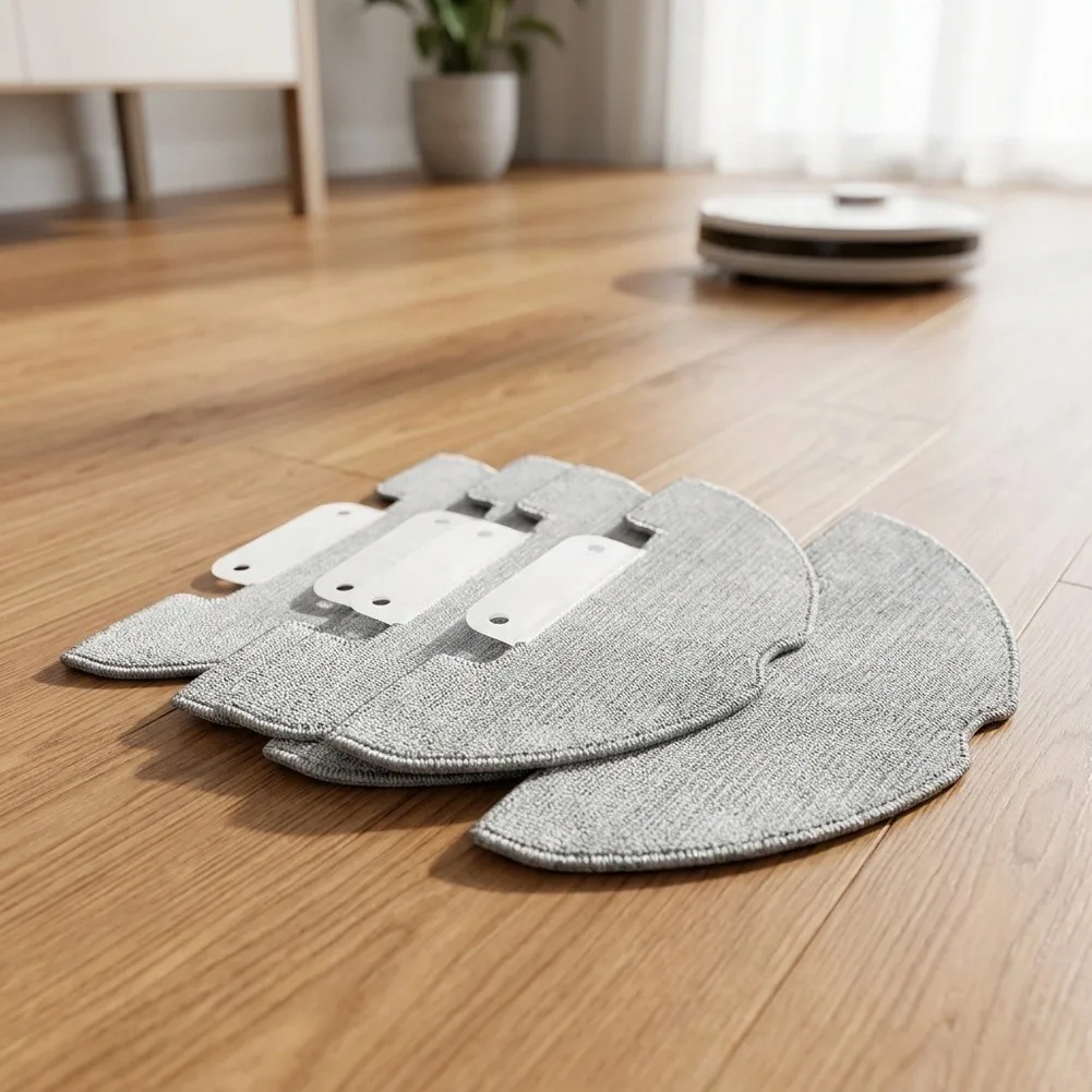 Microfiber Mop Cloths Cleaning Tool Washable Reusable As Shown Replacement Mop Pads Deep Cleaning Action Traps Dirt And for