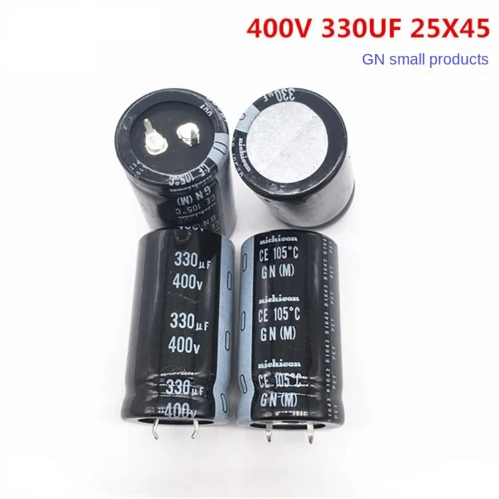 1PCS-20PCS 400V330UF 25X45 nichicon nichicon electrolytic capacitor 330UF 400V 25*45 105 degrees.