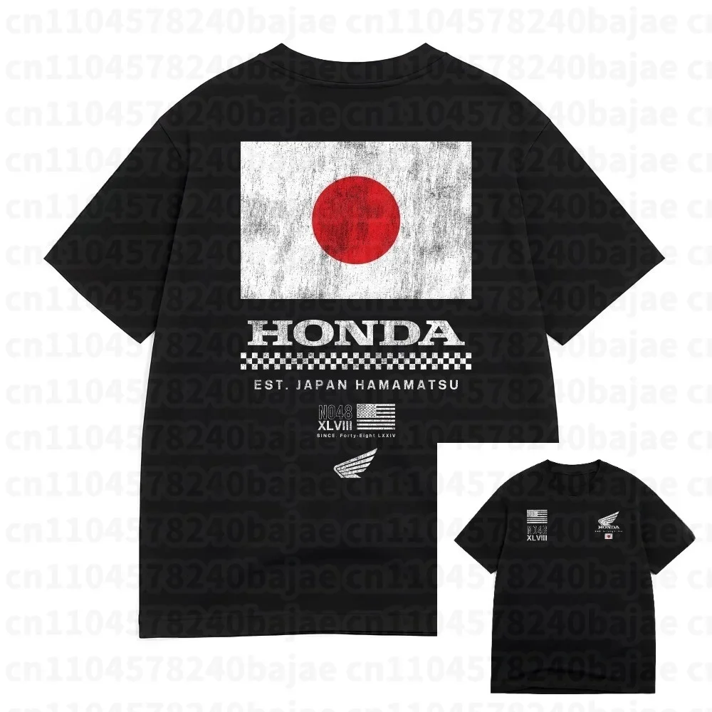 2026 Sommer Mode Moto Grafik Arbeitskleidung Baumwoll-T-Shirt mit Aufdruck Locker Lässig Bequem und Atmungsaktiv – Detail 6