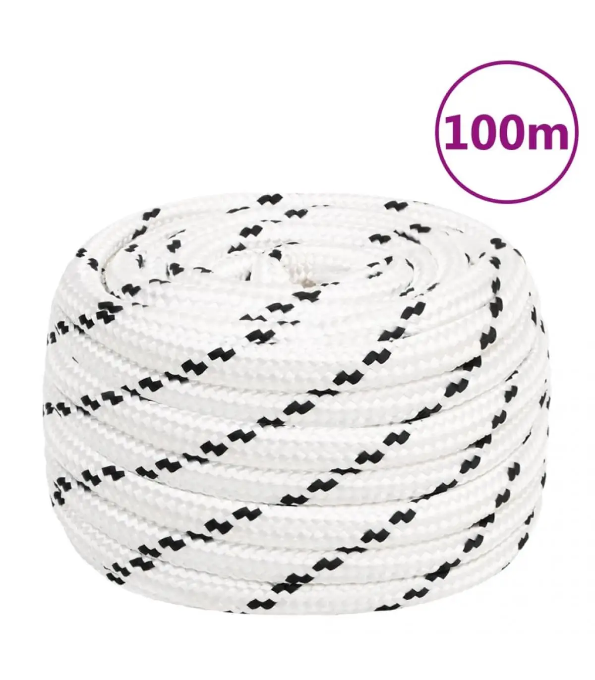 Rope and metal ropes white polyester work rope 18 mm 100 m