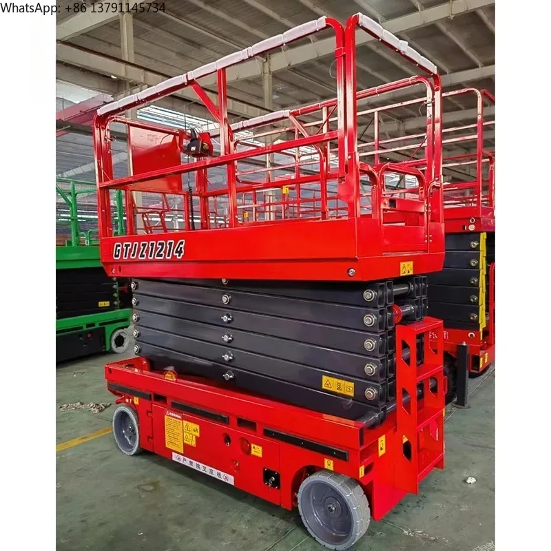 New Electric Hydraulic Self-propelled Lift Mobile Scissor-type Aerial Work Vehicle Fully Self-elevating Lifting Platform