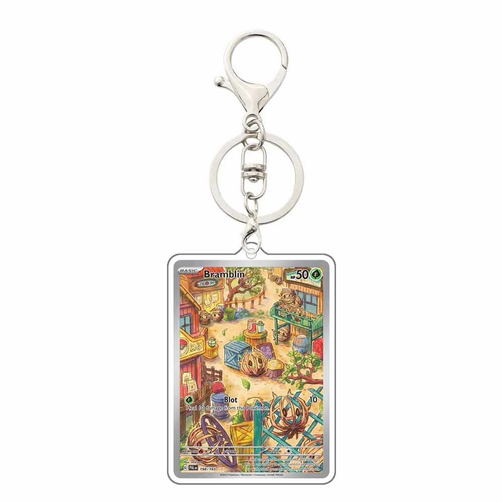 Anime Pokemon Acrylic Key Chain Magikarp Marill Floragato Sprigatito Sudowoodo Mismagius Quaxwell Quaxly Pendant Keychain Gift