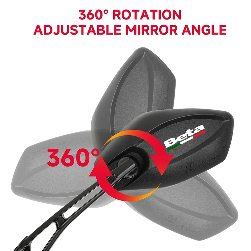 2pcs Wide Angle Motorcycle Rear View Mirrors Handlebar Rearview For Beta Evo rr 250 Racing Enduro Xtrainer fpv pavo20 pro 5in1 thumbnail 4