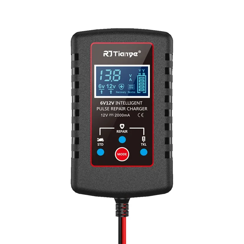 

Ultra-Thin 6V 12V ASE Adapter Cable Car Battery Charger for Motorcycle Lawn Mower - Compact External Power Supply