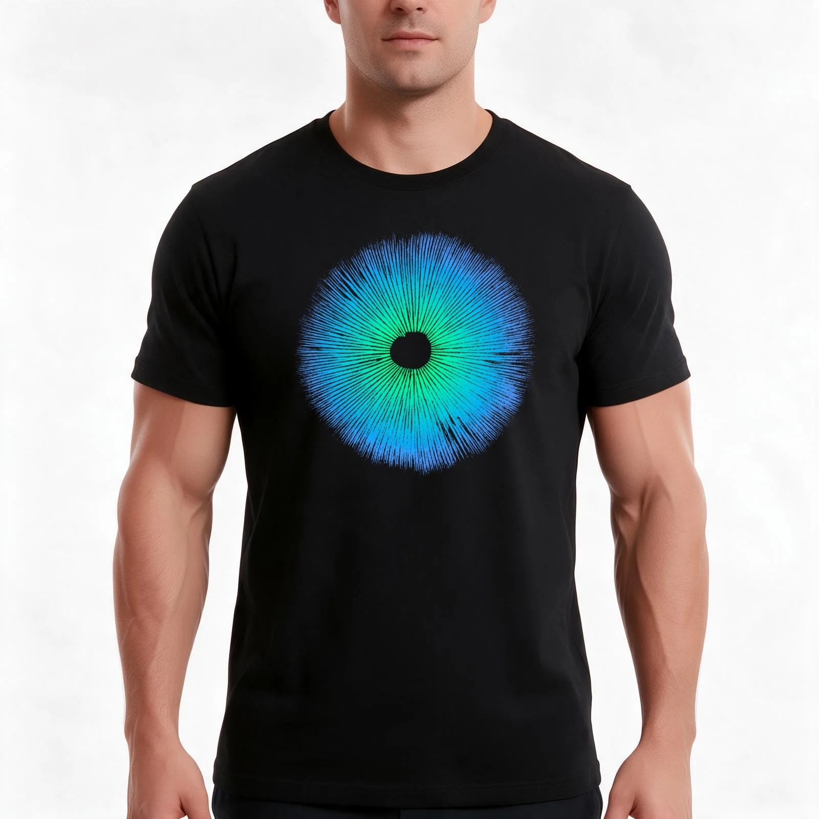 Psilocybe Cubensis Psychedelic Mushroom Spore Print T-Shirt Summer Casual Cotton Tee Oversized Streetwear Tops 100% Cotton