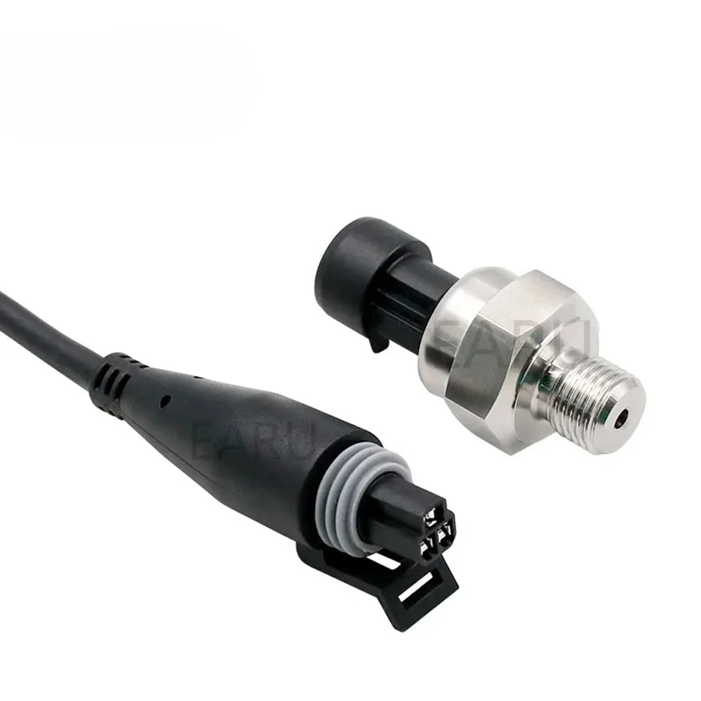 DC 5V G1/4 압력 센서 송신기 압력 변환기 1.2 MPa 174 PSI 공기 물 가스 오일 디젤 연료 자동차용 스테인리스 스틸