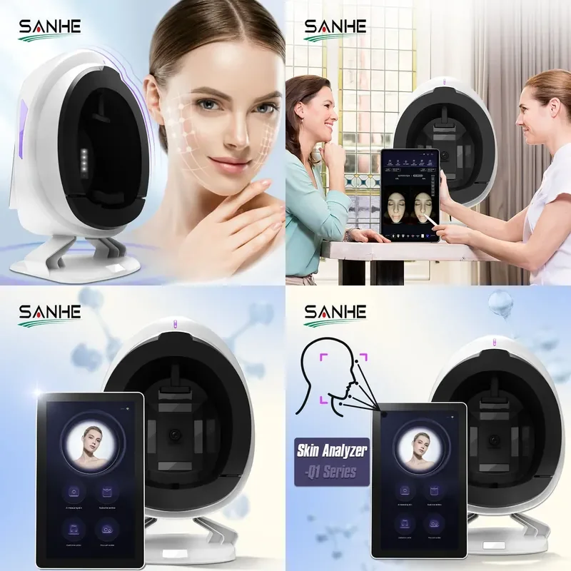 Portable 3D Face Detector with Artificial Intelligence Home USB Plug-in Skin Analyzer for Diodes and Nd Yag Lasers