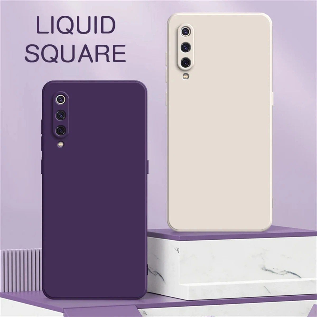 Original Square Liquid Silicone Case for Xiaomi Mi 8 9 SE Pro Lite Camera Protective Cute Phone Capa Mi8 Mi9 8SE 9SE 8Lite 9Pro