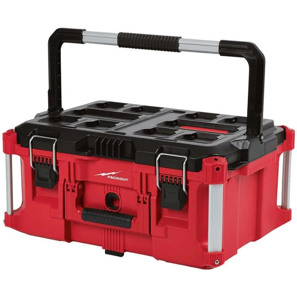 

48-22-8425 100-Pound Capacity Polymer Packout Large Tool Box Length 22.1 in. Width 16.1 in. Height 11.3 in.
