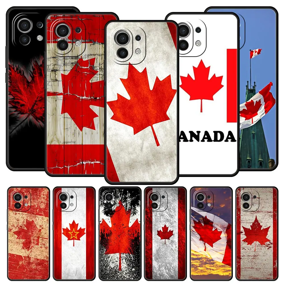 Canada Canadian Flag CA Leaf Phone Case For Xiaomi Poco X3 NFC M3 M4 F4 X4 Pro 5G F3 GT Mi 12 11T 10 9T 10T Lite 11 Ultra Cover