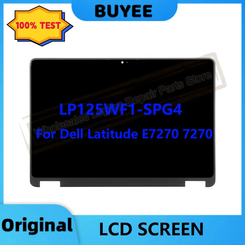 

Original 12.5" For Dell Latitude E7270 7270 FHD LP125WF1-SPG4 039DCW LP125WF1 SPG4 LCD Touch Screen Assembly 1920x1080