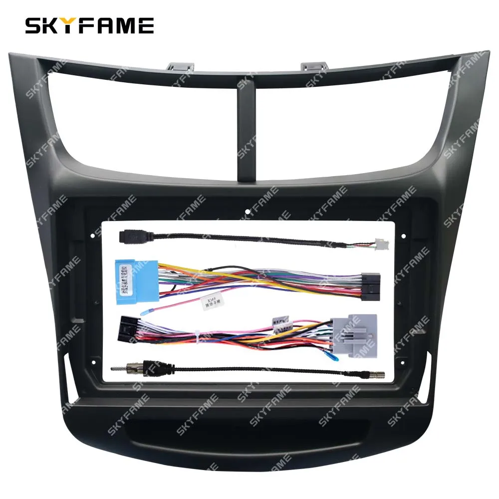 SKYFAME Auto Rahmen Fascia Adapter Android Radio Dash Fitting Panel Kit Für Chevrolet Sail