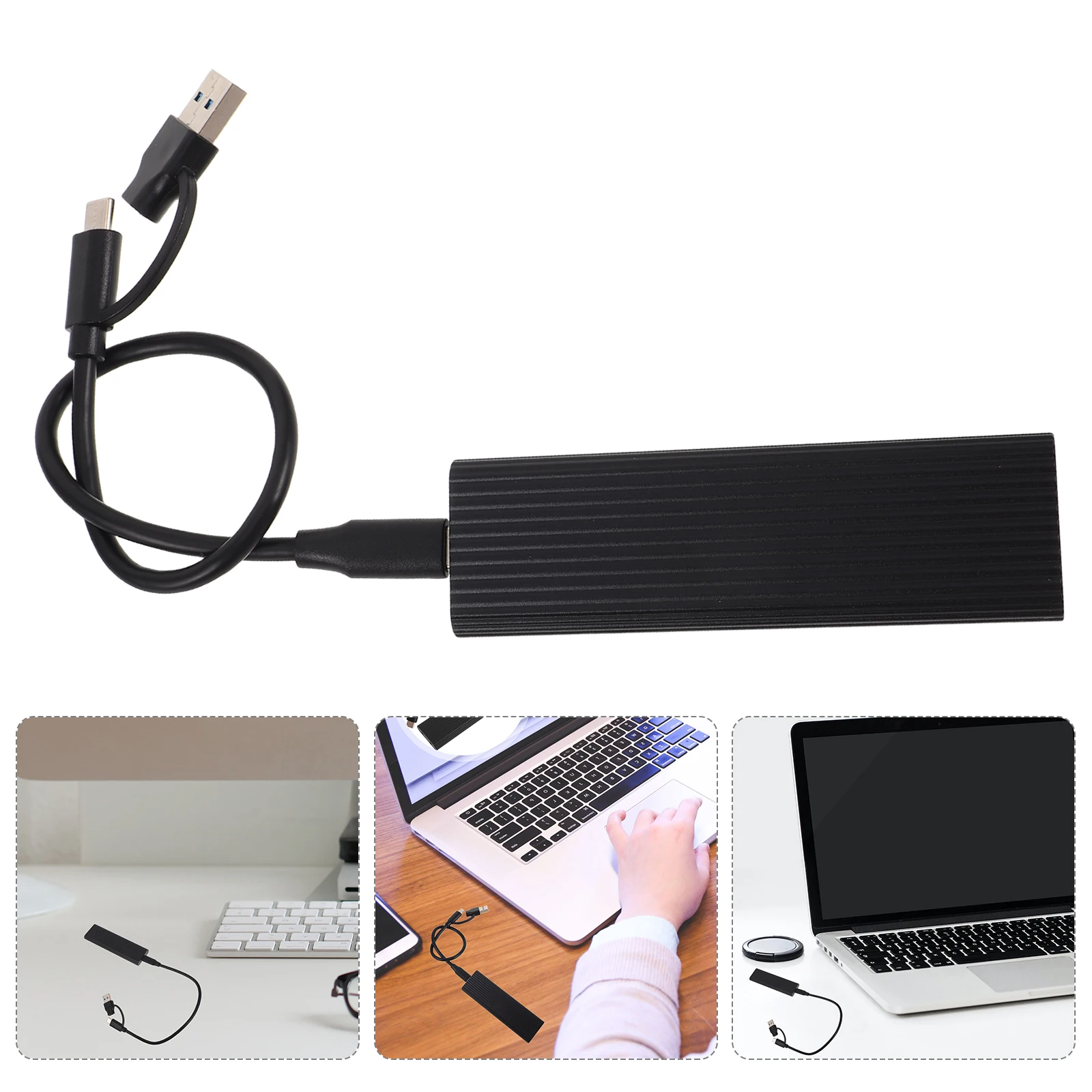

1 комплект корпуса M.2 SSD Nvme с двумя протоколами USB C 3.1 алюминиевый внешний твердотельный накопитель для считывателя SSD Pcie M2