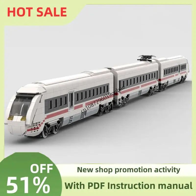 New 1792PCS City Technical Train Tracks Railway Moc IZE4 High Speed Model Building Block Diy Creative Ideas KidToy Birthday Gift