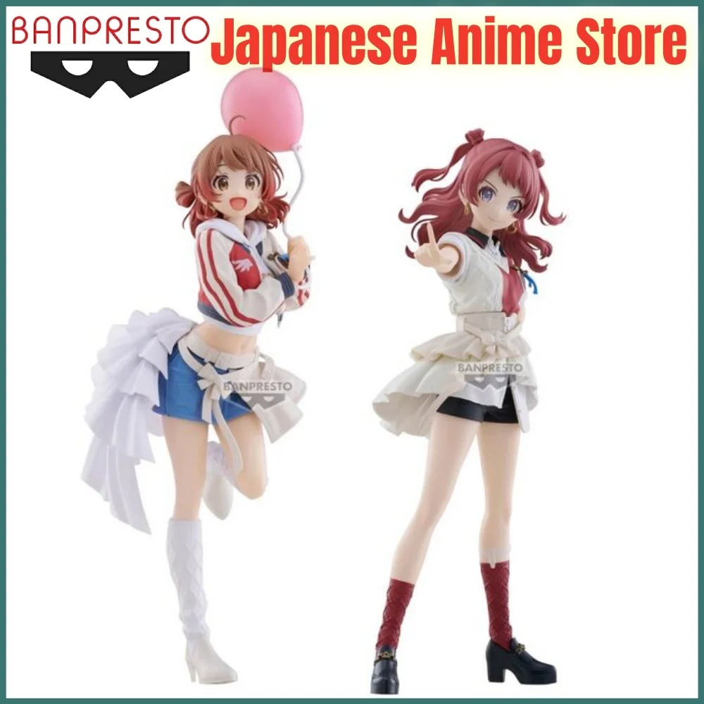 Oryginalna figurka anime Banpresto Gakuen iDOLM@STER Hanami Saki & Hanami Ume Espresto, model kolekcjonerski Figuarts