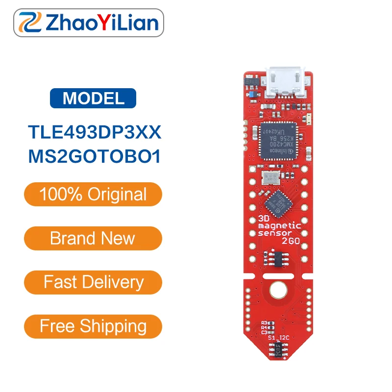 For TLE493DP3XXMS2GOTOBO1 3 Axis Magnetic Field Detection Module Support I2C SPI Interface For Position Sensing