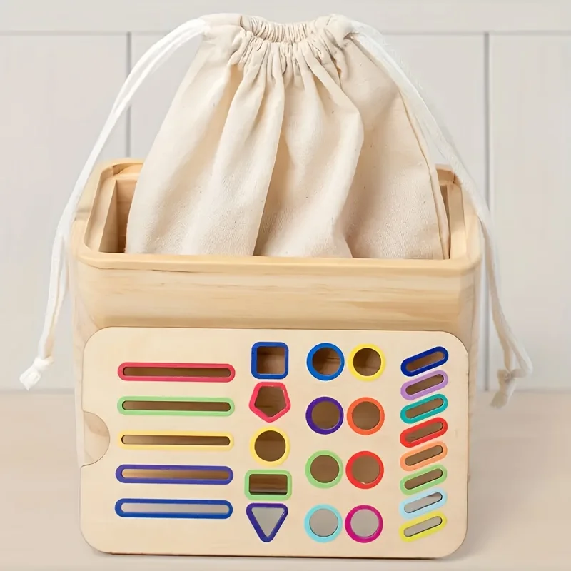 57 pezzi per bambini prima educazione colore tre in uno classificazione cilindro riconoscimento colore bambino giocattolo educativo Montessori