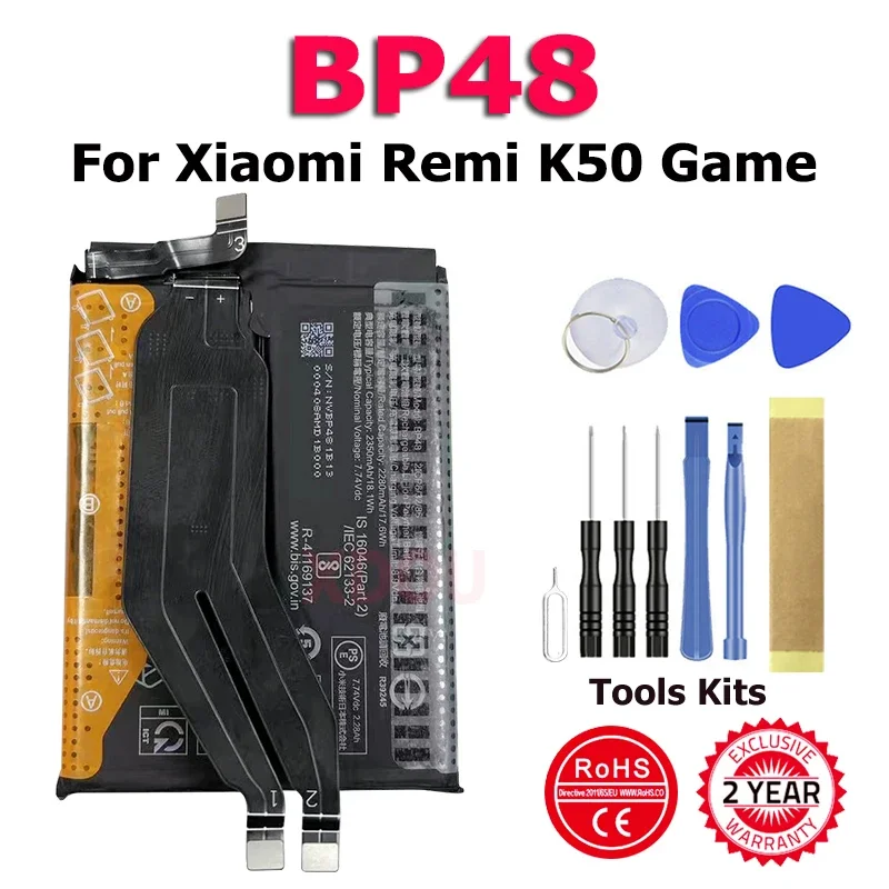 XDOU High Quality Battery BP48 For Xiaomi Redmi K50 Game Phone Batteries Give Away Tools