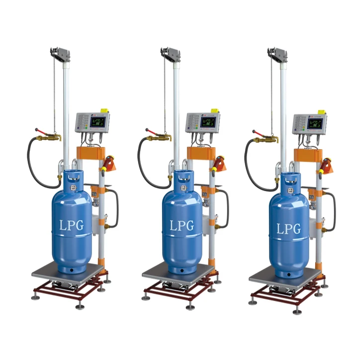 Electric Cylinder Filling Station Easy to operate LPG cylinder filling machine