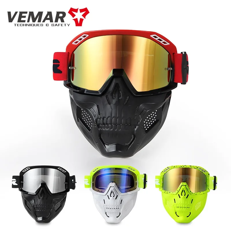 

Vemar MJ-1023 Fashion TPU+PC Lens Goggles Motorcycle 3/4 Helmet Goggles Glasses Windproof Motocross Motociclista Mask Goggles