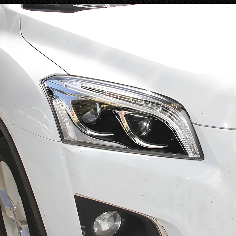 

Автомобильные передние фонари для Chevrolet Trax 2013-2016, обновление трекера, высокая конфигурация, светодиодные автомобильные фары в сборе, аксессуары для бифокальных линз
