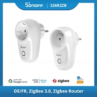SONOFF S26R2ZB ZigBee Socket Plugs Smart Home Plug 16A DE/ FR Voice Remote Control Switch supports  Alexa  Google ZBDongle-P