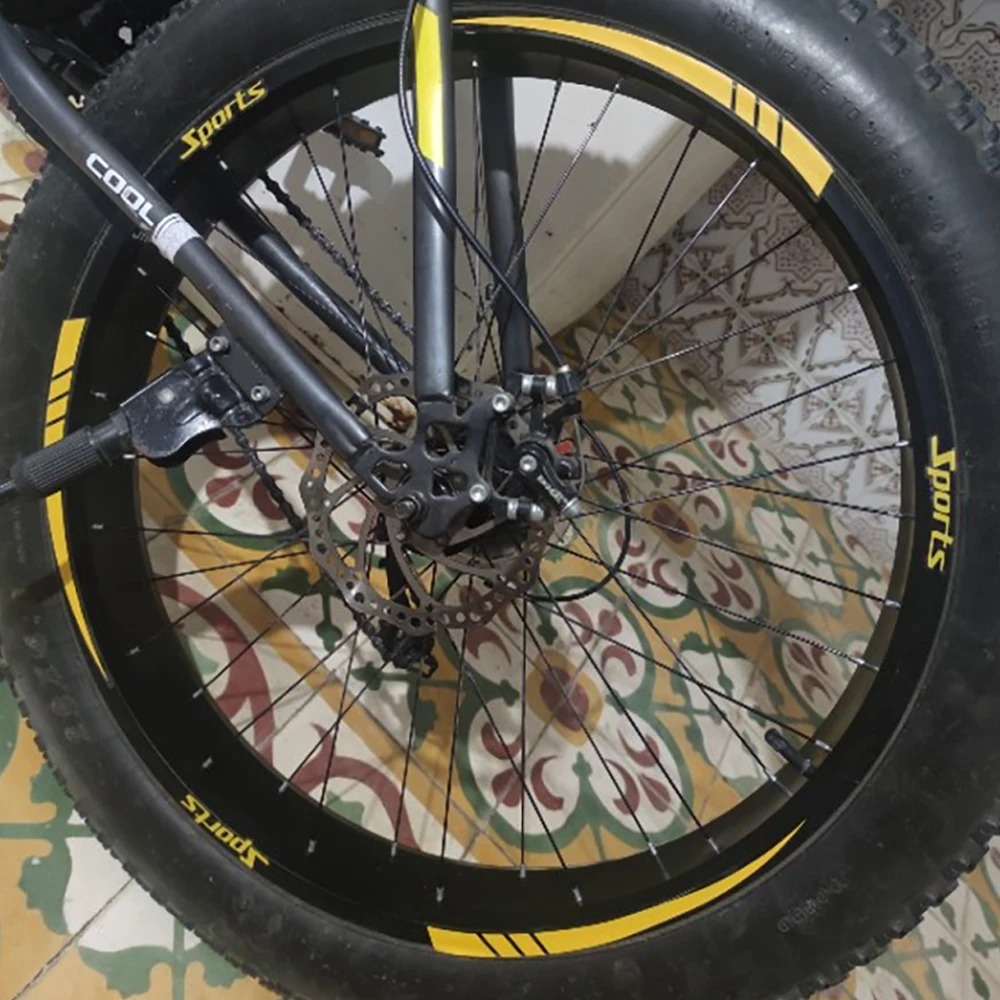 12 adesivos para cubo de roda de motocicleta, faixas esportivas, decalques de vinil à prova d'água, removíveis, decoração para cubo de motocicleta, acessórios para cubo.