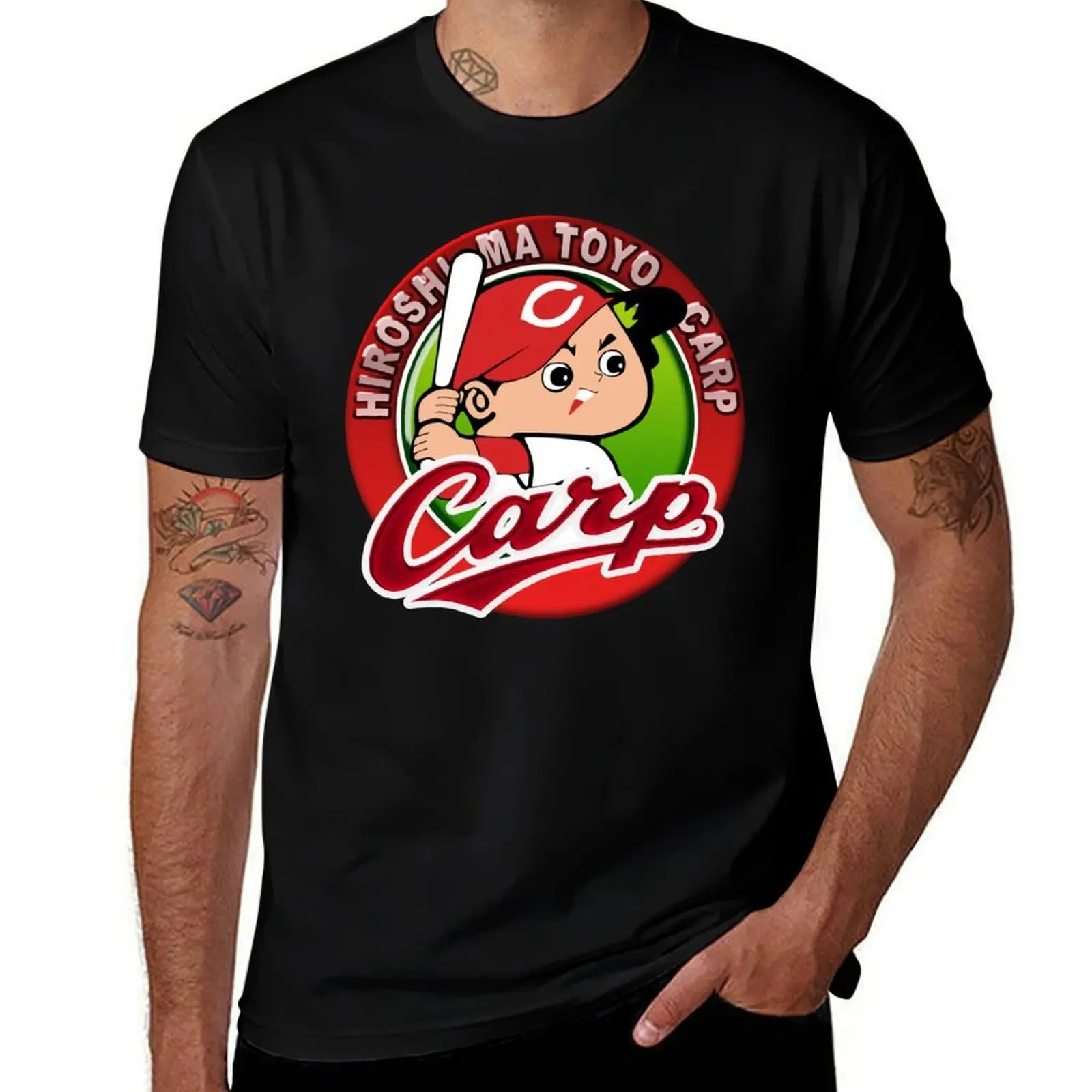 Hiroshima Toyo Carp T-Shirt Relaxed Casual Short Sleeve Tee