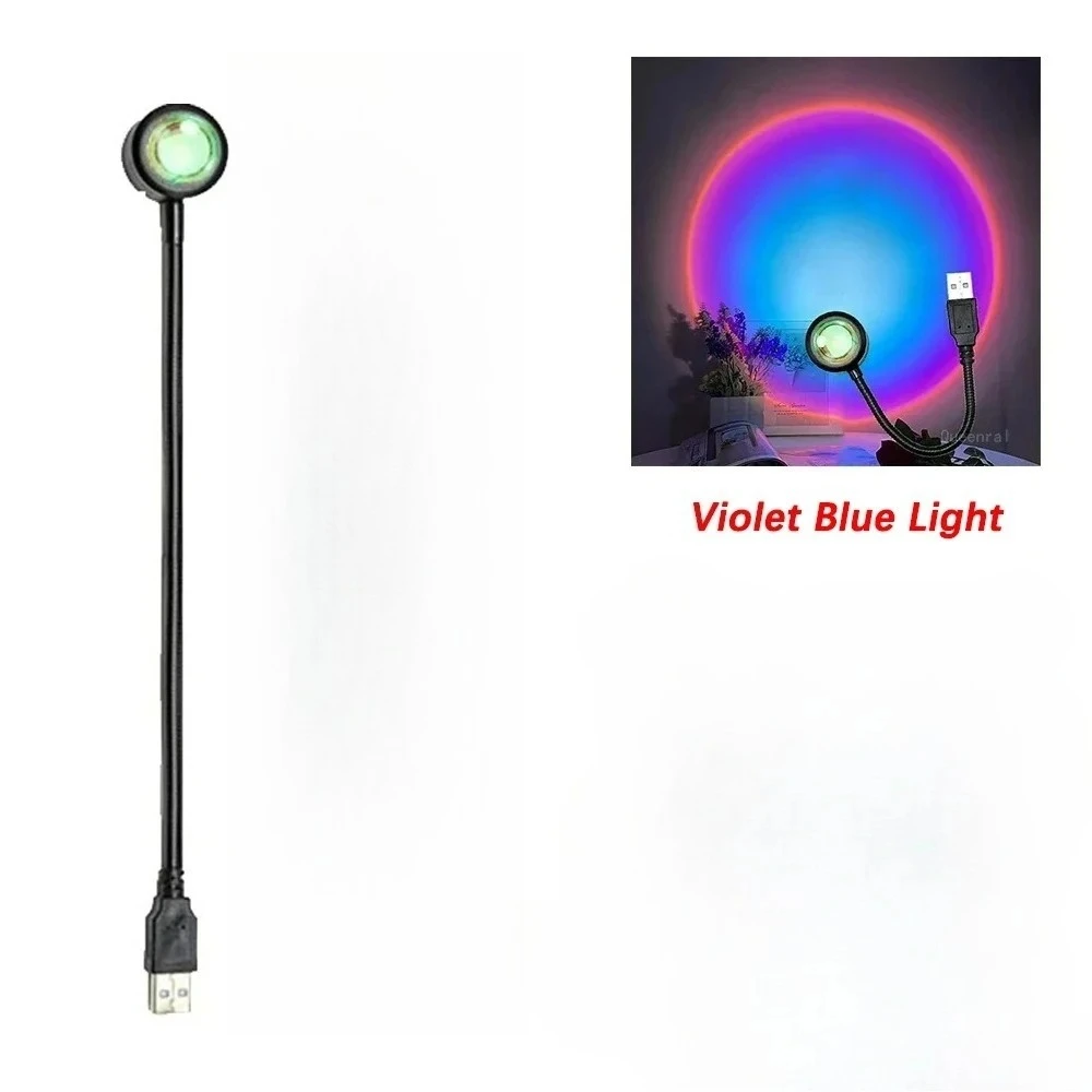 

USB Romantic Night Light Projector - Sunset Lamp Neon Atmosphere Decor for Home