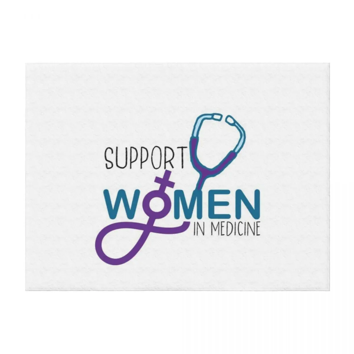 

Support Women In Medicine Throw Blanket Beach Custom Softest Blankets