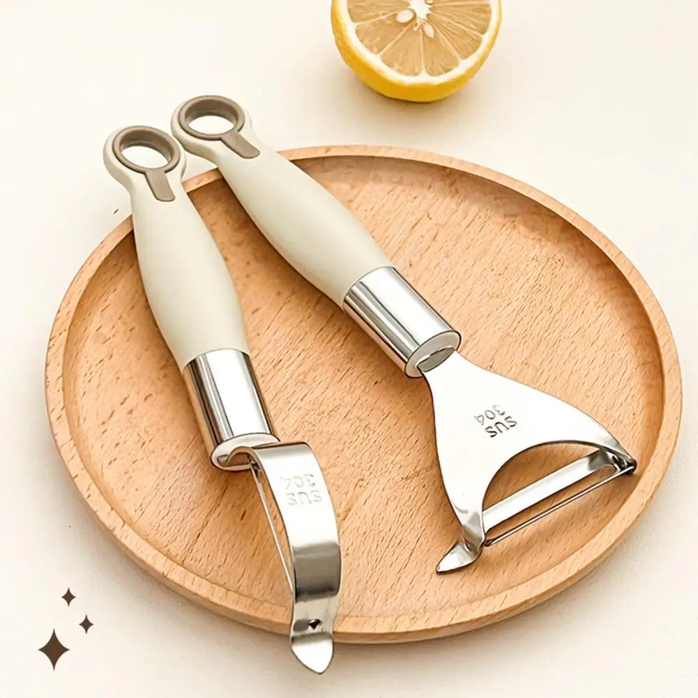 Stainless Steel Fruit Vegetable Peeler 2 Styles Creative Sharp Potato Cucumber Peeling Knife Home Kitchen Gadget Planer Scraper