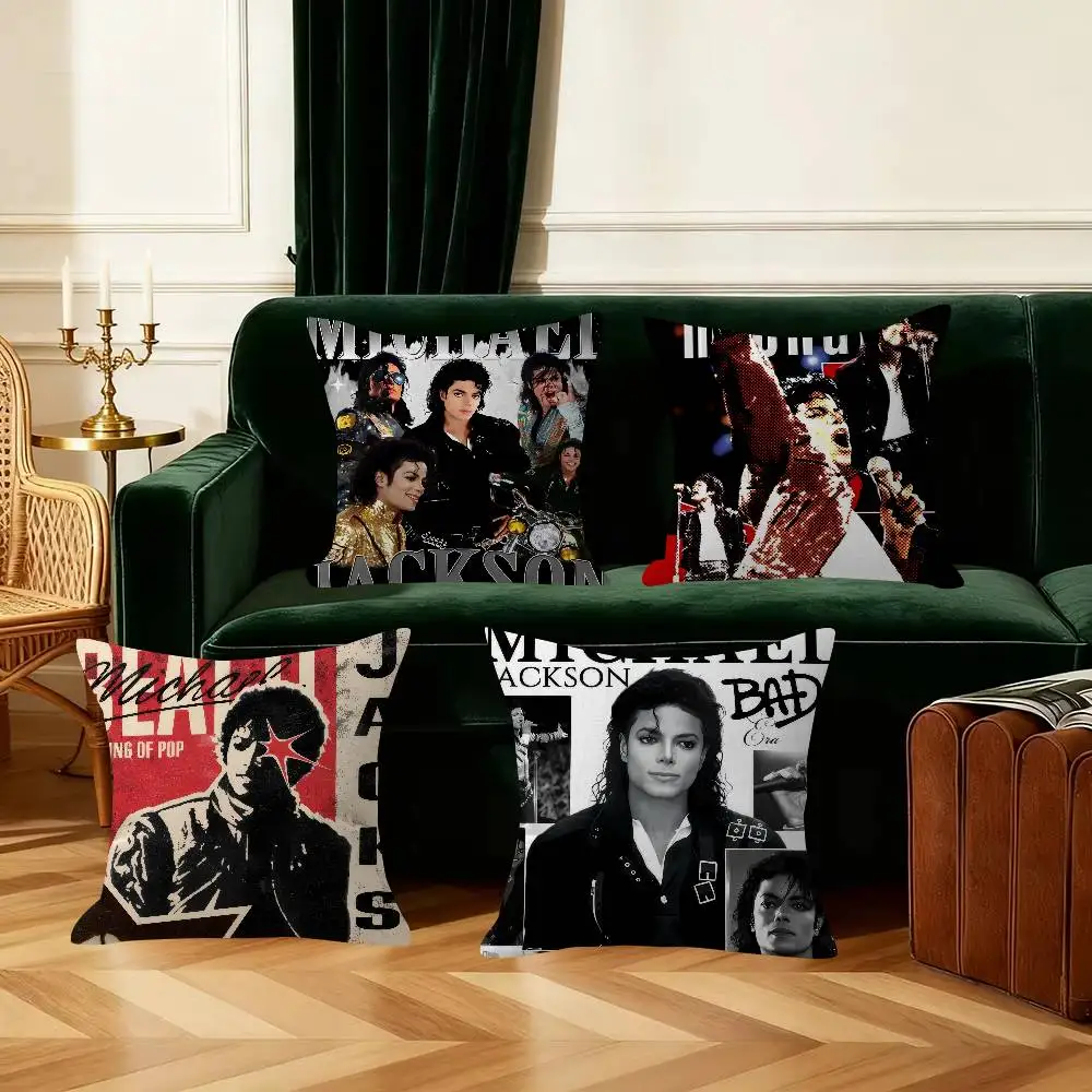 Singer Michael J-Jackson  Cushion Cover Pillowcase Upholstery Sofa Throw Pillow Home Decor Pillowcas