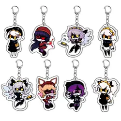 Anime Murder Drones Season 1 Keychain Cosplay Cartoon Figure Uzi N V J Doll Tessa Pendant Key Chain Ring For Fans Gifts Jewelry