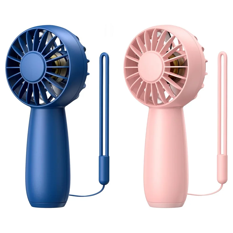 

2-Pack Handheld Fan Rechargeable Mini Fan, Portable Hand Fan Personal Fan with 3 Speeds Fan for Home, Office, Travel