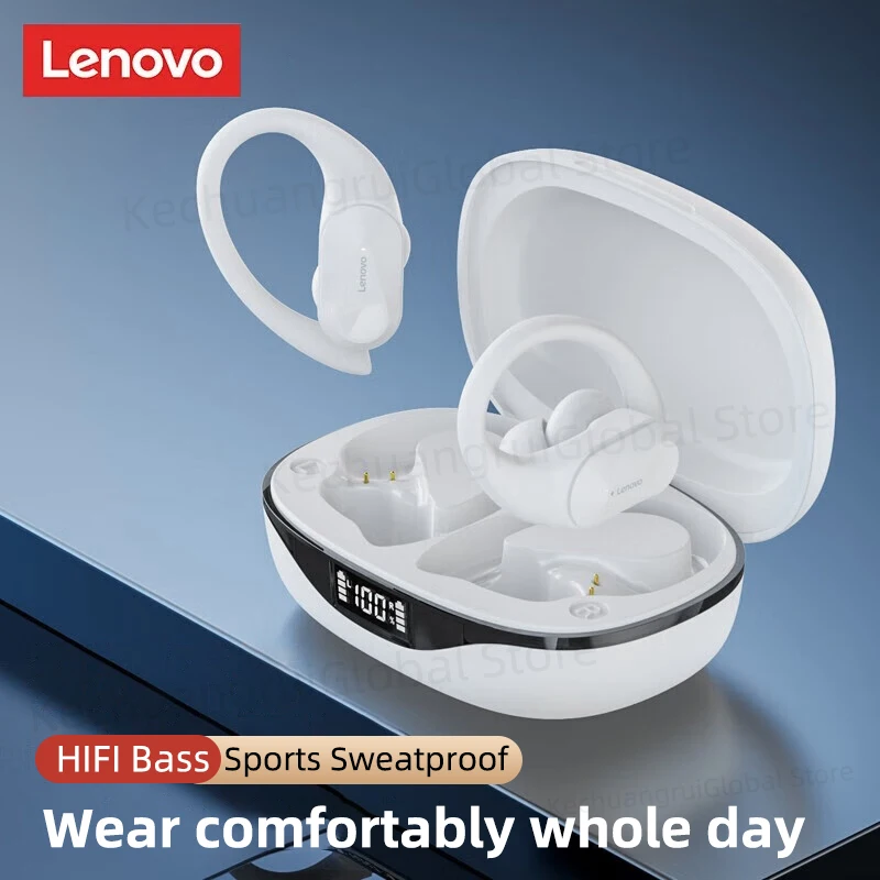 Original Lenovo LP75 Wireless Headphones TWS Bluetooth 5.3 Noise Reduction Sports EarHook HiFi Stereo Waterproof Gaming Earphone