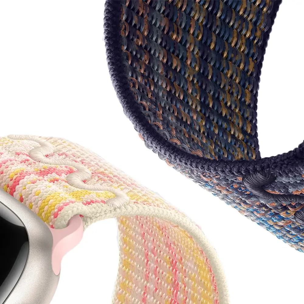 Correa deportiva para Apple Watch Band Series 9 8 se 7 6 5 4 3 Ultra Nylon Correa iwatch 44mm 40mm 49mm 45mm 41mm 42mm 38mm pulsera