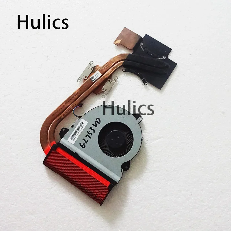 Hulics Used CPU Cooling Radiator Heatsink Fan For Asus ROG STRIX GL753 GL753V GL753VD ZX53V 1323-00VY000 13N1-19A0101